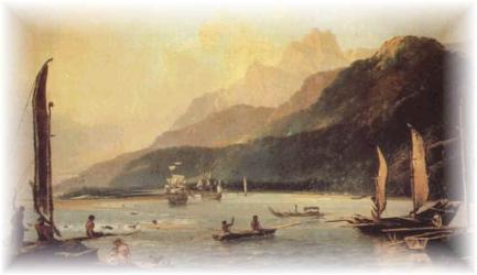 Kapitn Cook na Tahiti